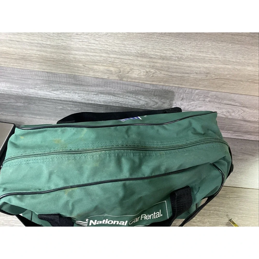 NFL Duffel Bag Unisex OS Green Fair Vintage National Car Rental Logo Canvas